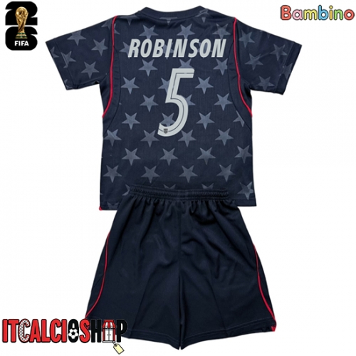 Stati Uniti Antonee Robinson #5 Seconda Maglia Bambino Mondiali 2026 Manica Corta (+ Pantaloni corti)